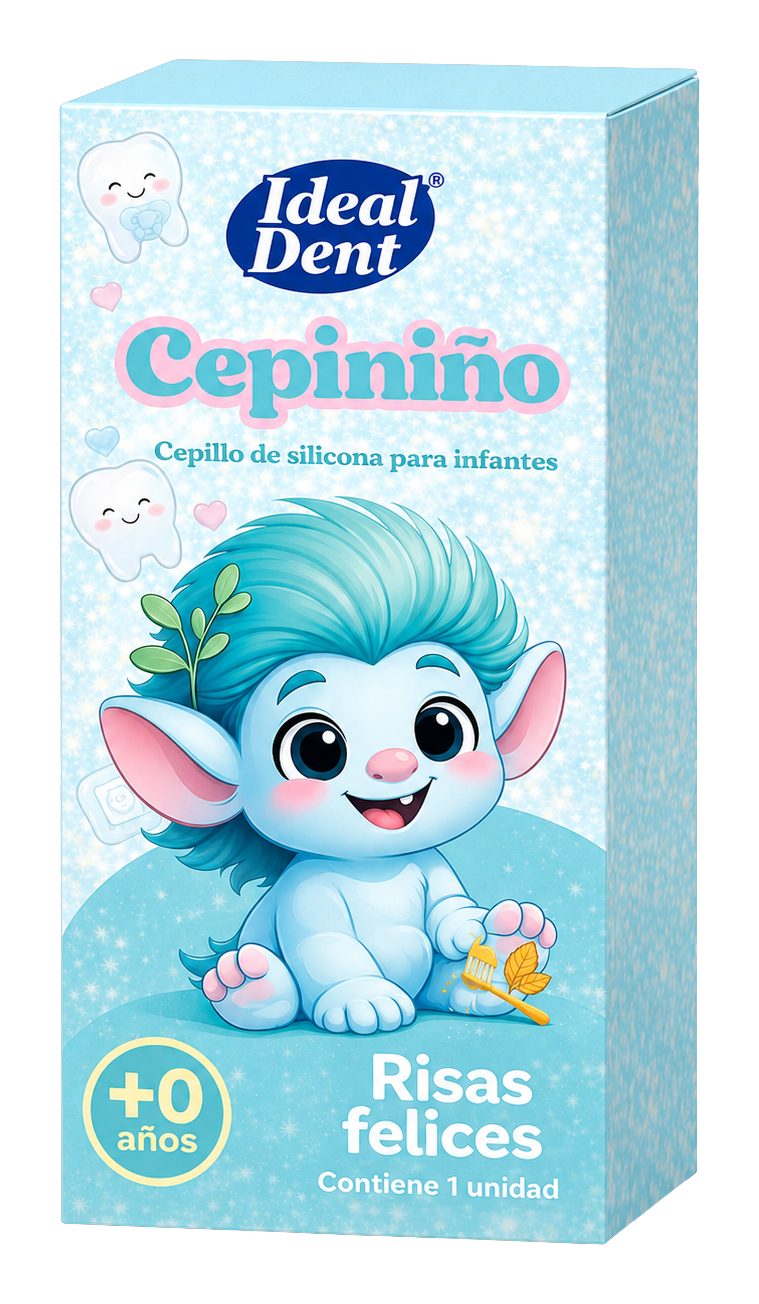 Cepillo de silicona Ideal Dent Cepiniño Azul