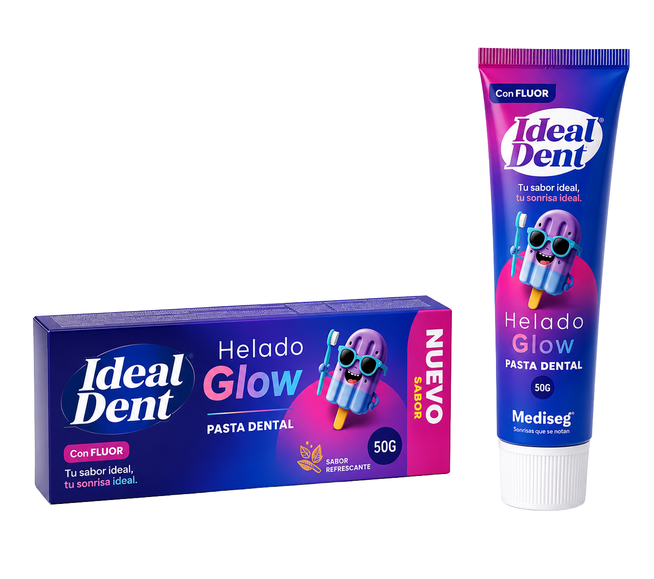Pasta Ideal Dent Helado Glow